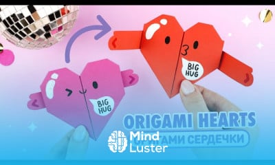 Making origami mother s day