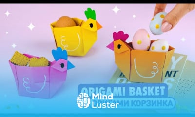 making origami Paper easter