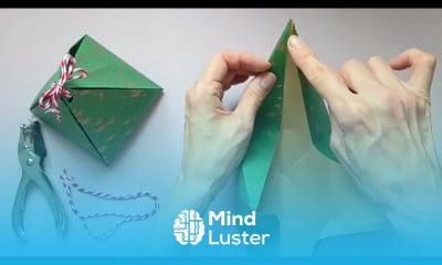 DIY christmas ornaments with origami