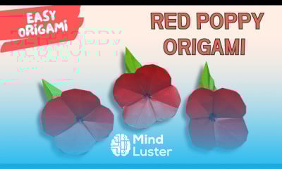 Origami paper flower craft
