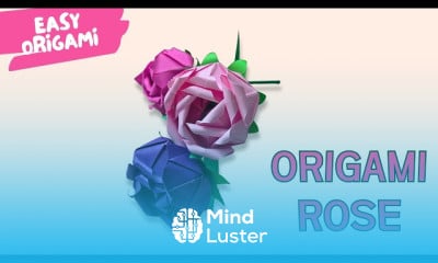 Making origami flower