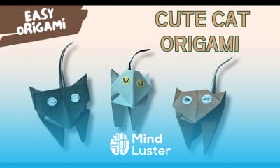 making a cute cat origami