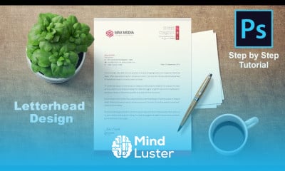 Letterhead design in Photoshop step by step