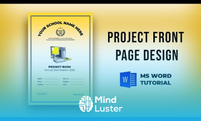 Create Project Front Page in Word