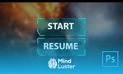 Make game buttons in Photoshop step by step