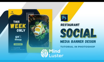 Social media banner design in Photoshop