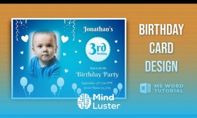 Card design in MS word for beginner