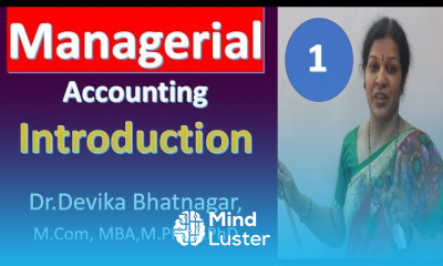 प्रबंधकीय लेखांकन और लागत नियंत्रण