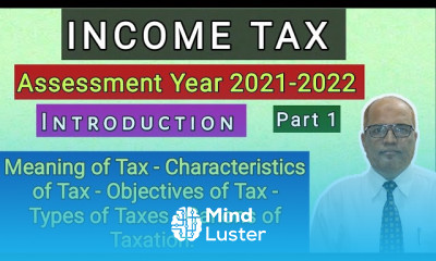 आयकर के मूल सिद्धांत