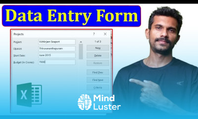 शुरुआत से एक्सेल में डेटा एंट्री