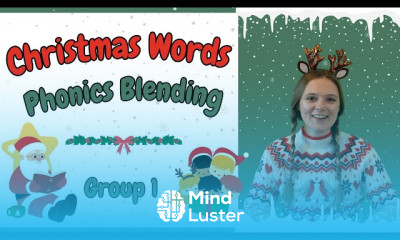 Christmas blending words for kids