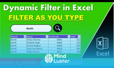 Excel में डायनामिक फ़िल्टर स्टेप बाय स्टेप