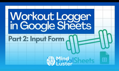 Workout logger in google sheets for beginners