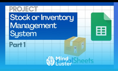 Stock management system with google Sheets