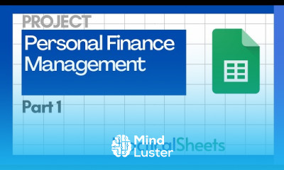 Personal finance with google sheets