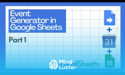 Create calendar events with google sheets