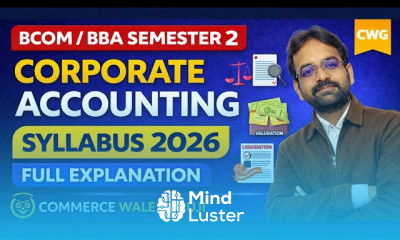 कॉर्पोरेट अकाउंटिंग सिलेबस 2026