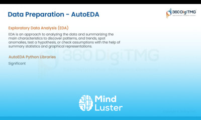 Data Preparation | Auto EDA | 360DigiTMG