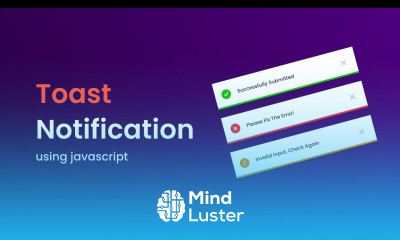 How To Make Toast Notification or Snack Bar For Website Using HTML CSS JavaScript