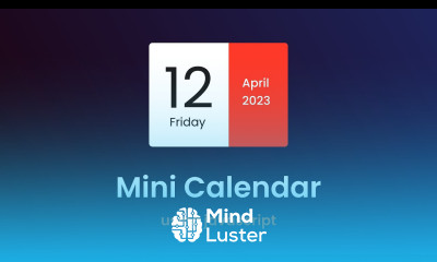 How To Create Mini Calendar Using HTML CSS and JavaScript