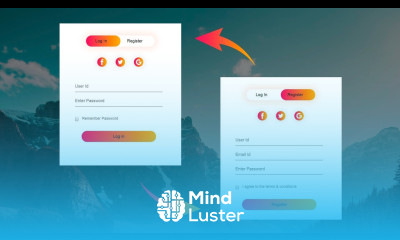 How To Make Login Registration Form Using HTML And CSS Step By Step