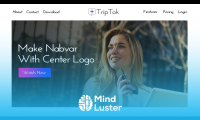 Learn How To Make Website With Center Logo Using HTML CSS Bootstrap ...