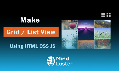 How To Make List View And Grid View Using HTML CSS JavaScript
