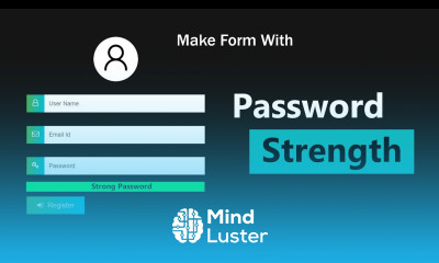 How To Create Form With Password Strength Using HTML CSS And jQuery