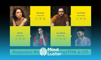 How To Make Team Section Design Using HTML And CSS | Website Design Tutorial Step by Step