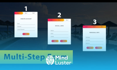 How To Make Form Multi Step Using HTML CSS JS | Create Form With HTML CSS