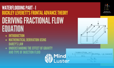 Waterflooding | Frontal Displacement Theory | Fractional Flow I