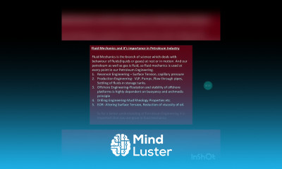 Fluid Mechanics Part 1