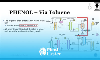 Phenol Production via Toluene Petrochemical Process Lec114