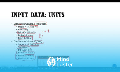 How to setup a basic Distillation Column DISTL model Aspen Plus Lec 018