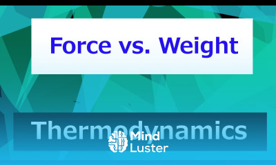 Force vs Weight Thermodynamics Class 9
