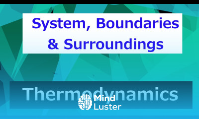System Surroundings and Boundaries Thermodynamics Class 15