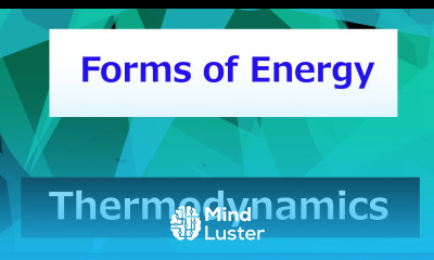 Forms of Energy Thermodynamics Class 26