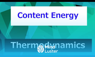Content Energy Thermodynamics Class 27