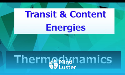 Transit and Content Energies Thermodynamics Class 33