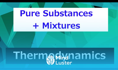 Pure Substances and Mixtures Thermodynamics Class 39