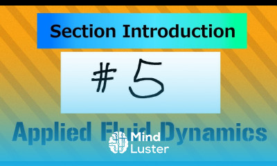 Introduction of Section 5 AFD1 Applied Fluid Dynamics