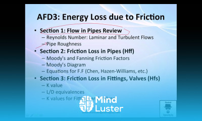 Learn End of Part 1 Incompressible flow Applied Fluid Dynamics - Mind ...