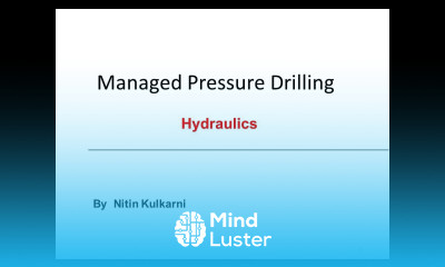 Managed Pressure Drilling | Webinar | Hydraulics