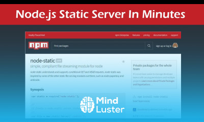 Node js Static Server in Minutes