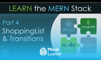 Learn The MERN Stack 4 ShoppingList Component Transitions
