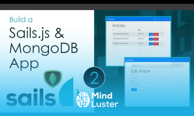 Build a Sails js App Part 2 MongoDB Adapter Homepage