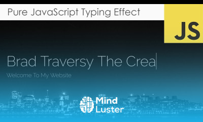 Pure JavaScript Type Writer Effect
