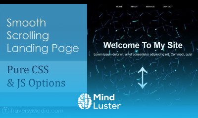 Landing Page With Smooth Scroll 3 Options