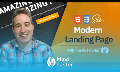 Learn Build a Modern Landing Page Website | HTML CSS - Mind Luster