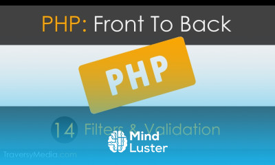 PHP Front To Back Part 14 Filters Validation